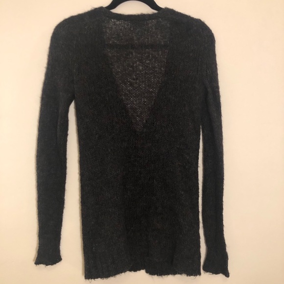 Madewell Wallace Long Cardigan in Dark Gray - Picture 5 of 6